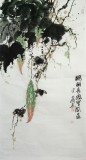 李明成三尺写意画《秋棚长思》