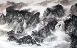 【已售】杨铭昌小八尺山水画《锦绣山河》