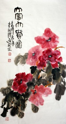 名家写意牡丹画 - 牡丹画 - 99字画网