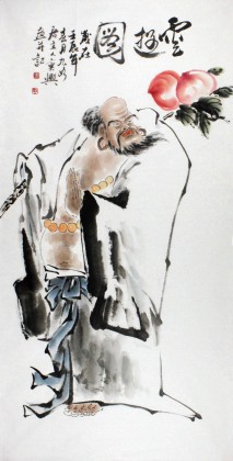 国画达摩祖师像《云游图》 - 佛禅高士- 99字画网
