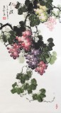【已售】三尺餐厅国画葡萄《秋之韵》