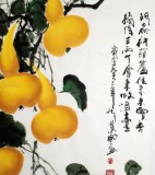 【已售】四尺斗方吉祥招财葫芦画《门前种葫芦》