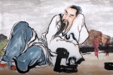 【已售】河南美协董书林四尺人物画《庄周梦蝶》