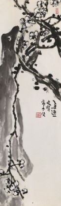 曲逸之 三尺《寒梅》 河南省著名花鸟画家