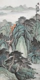 【已售】著名画家蒋元发 四尺山水《清夏图》