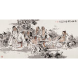 杨西沐 四尺《竹林七贤图》 中国美术家协会会员（询价）