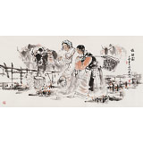 杨西沐 四尺《牧归图》 中国美术家协会会员（询价）