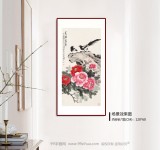 【已售】梁景欣 三尺《花开富贵》青大美院学院派画家