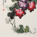 【已售】黄艺三尺风水吉利国画《硕果累累》