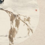 【已售】陈薪名《初雪》 中美协会员 第六届全国花鸟画展金奖获得者