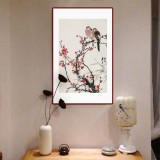 【已售】陈薪名《梅开五福》中美协会员 第六届全国花鸟画展金奖获得者