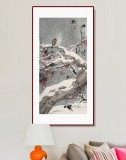 【已售】陈薪名 三尺精品《雪韵》中美协会员 第六届全国花鸟画展金奖获得者