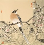 何挥毫 《梅雀图》 中国宋元绘画研究院副院长