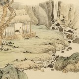 【已售】何挥毫 《高卧溪山闲看云》中国宋元绘画研究院副院长