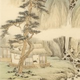 【已售】何挥毫 《高卧溪山闲看云》中国宋元绘画研究院副院长